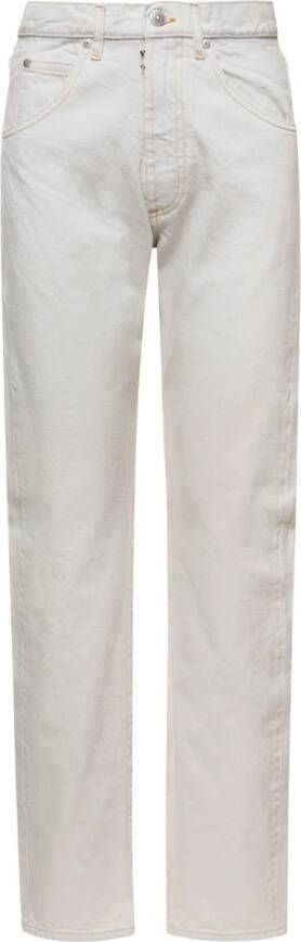 Maison Margiela Klassieke Straight Fit Dames Jeans White Dames