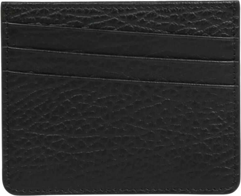 Maison Margiela Leather Card Holder Zwart Heren