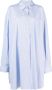 Maison Margiela Lichtblauwe katoenen jurk met knoopsluiting Blauw Dames - Thumbnail 3