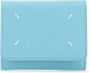 Maison Margiela Lichtblauwe leren portemonnee Compact en stijlvol Blauw Dames - Thumbnail 1