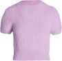 Maison Margiela Paarse Geborstelde Crew Neck Sweater Paars Dames - Thumbnail 3