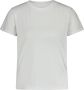 Maison Margiela Logo Print Katoenen T-Shirt voor Dames White Dames - Thumbnail 2