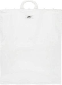 Maison Margiela Logo Tote Bag Wit Dames