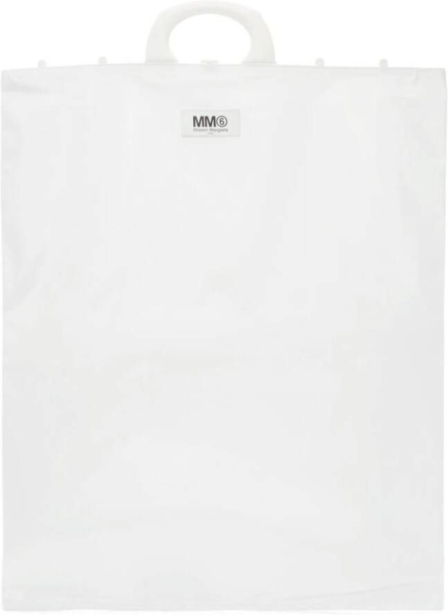 Maison Margiela Logo Tote Tas White Dames