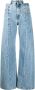 Maison Margiela Blauwe Jeans met Paneeldesign en Uitgesneden Taille Blue Dames - Thumbnail 4