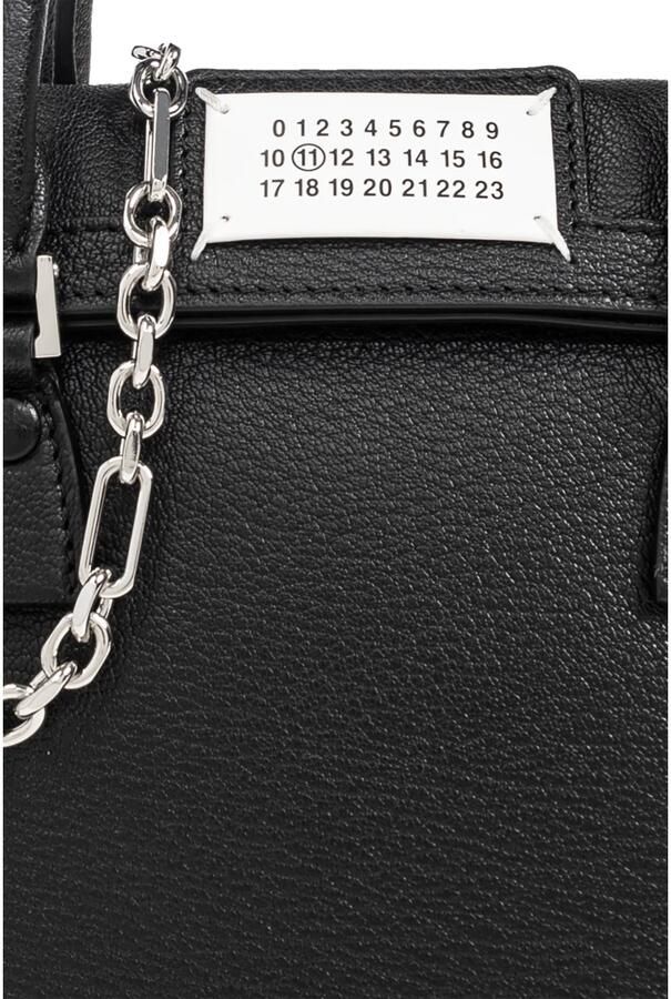 Maison Margiela Hobo bags Structured Textured Leather Shoulder Bag in zwart - Foto 9