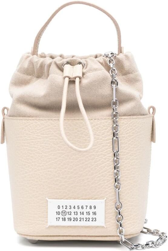 Maison Margiela Beige Trekkoordtas met Afneembare Band Beige Dames - Foto 1
