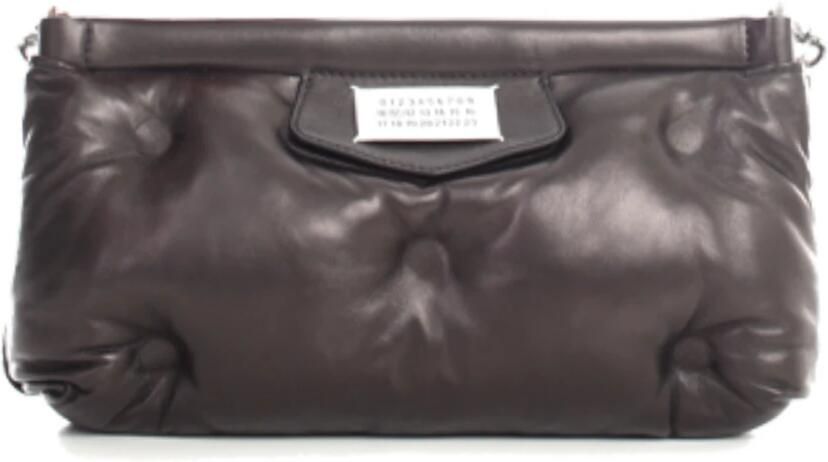 Maison Margiela Hobo bags Black Leather Small Glam Slam Bag in grijs - Foto 10