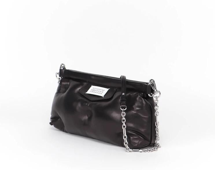 Maison Margiela Hobo bags Black Leather Small Glam Slam Bag in grijs - Foto 8