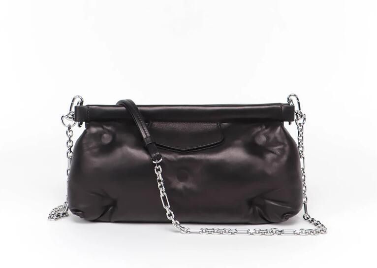 Maison Margiela Hobo bags Black Leather Small Glam Slam Bag in grijs - Foto 9