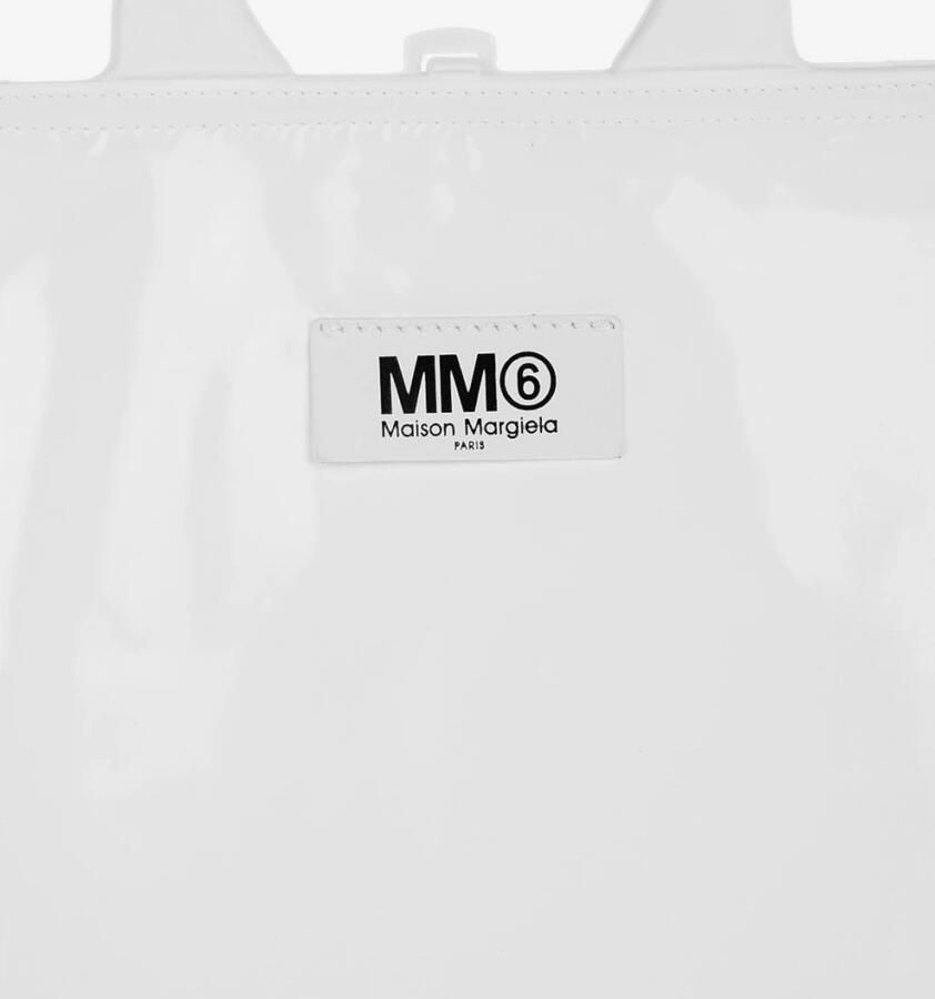 Maison Margiela Crossbody bags Mm6 Logo Tote Bag in wit - Foto 2
