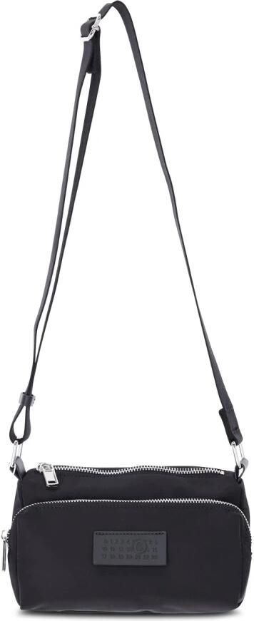 Maison Margiela Crossbody bags Umhängetasche mit silbernen Details in zwart