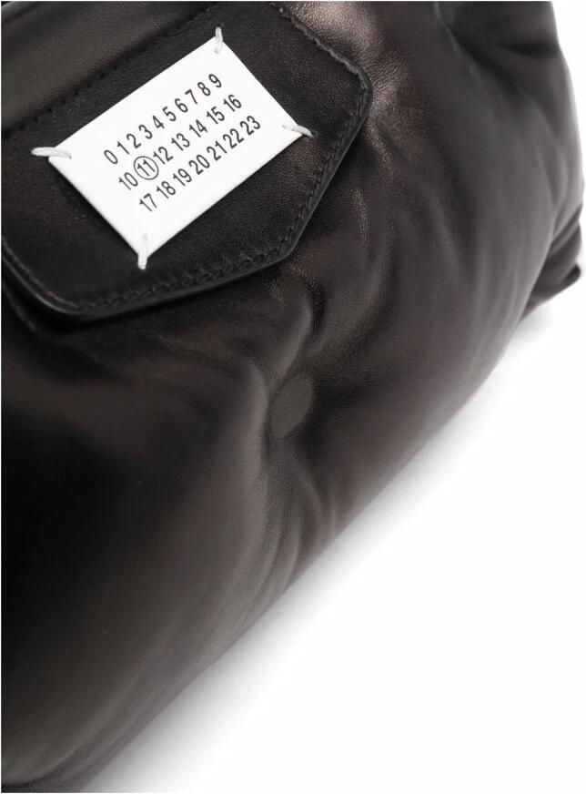 Maison Margiela Hobo bags Black Leather Small Glam Slam Bag in grijs - Foto 4