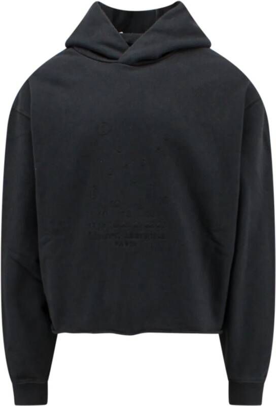 Maison Margiela Men Clothing Sweatshirts Black Ss23 Zwart Heren