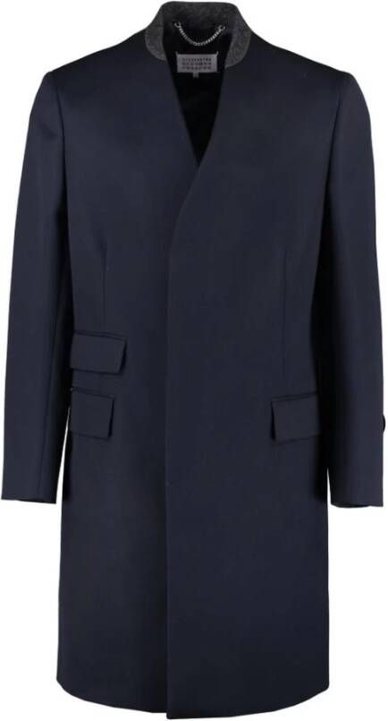 Maison Margiela Men's Coat Blauw Heren