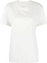 Maison Margiela Witte Katoenen T-shirt met Geborduurd Numeriek Logo White Heren - Thumbnail 2