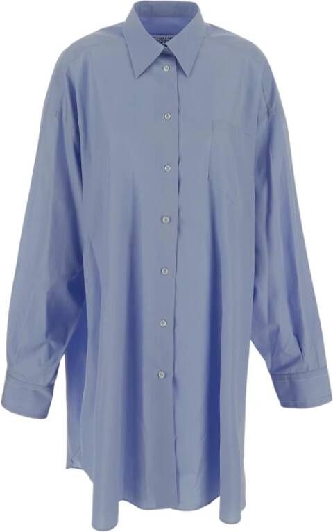 Maison Margiela Oversized Shirt Casual Stijl Blauw Dames