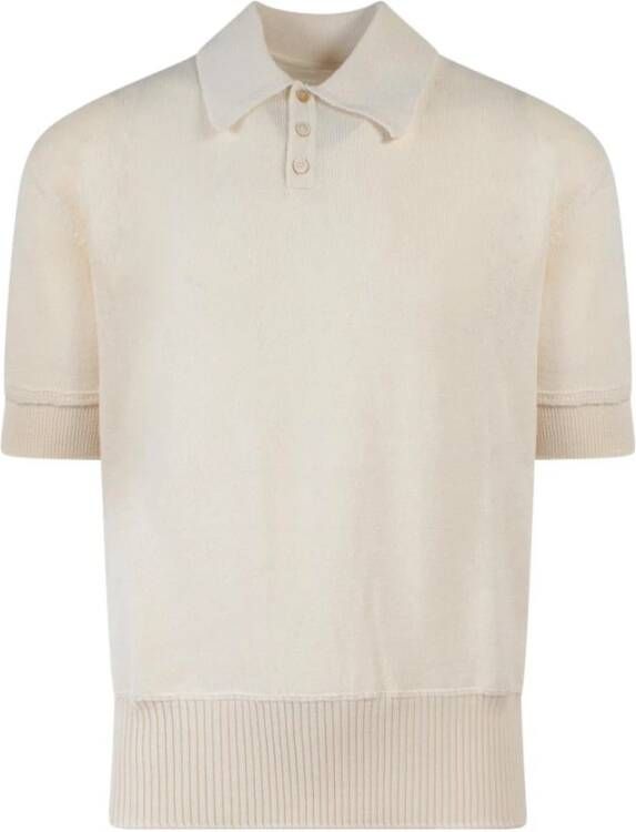 Maison Margiela Polo Shirts Beige Heren