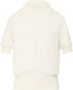 Maison Margiela Off-White Wol Gebreid Polo Shirt White Heren - Thumbnail 1