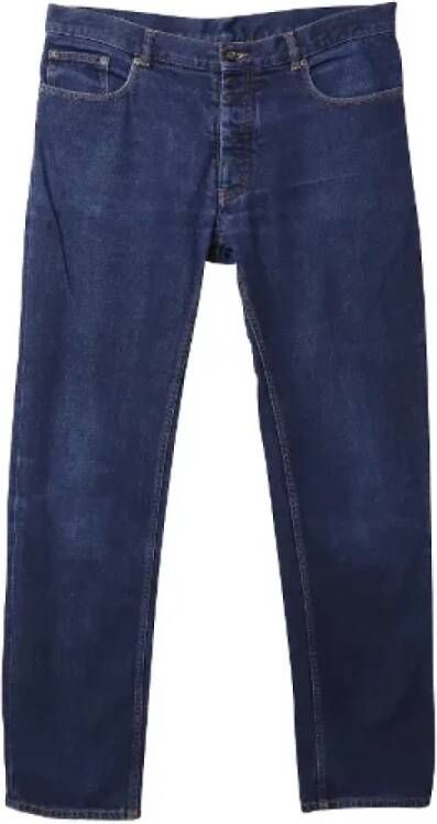 Maison Margiela Pre-owned Cotton jeans Blauw Dames