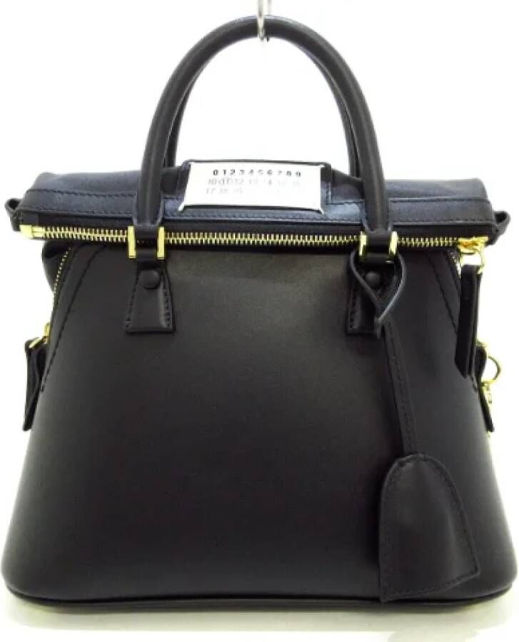 Maison Margiela Pre-owned Leather handbags Zwart Dames