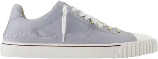 Maison Margiela Pre-owned Leather sneakers Blauw Dames