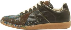 Maison Margiela Pre-owned Leather sneakers Groen Dames