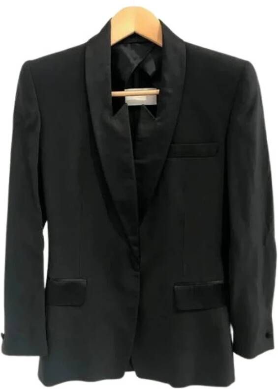 Maison Margiela Pre-owned Pratilled stof bovenkleding Zwart Dames
