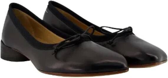 Maison Margiela Pre-owned Pre-owned Leather flats Zwart Dames