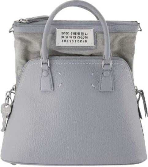 Maison Margiela Pre-owned Leather handbags Blauw Dames