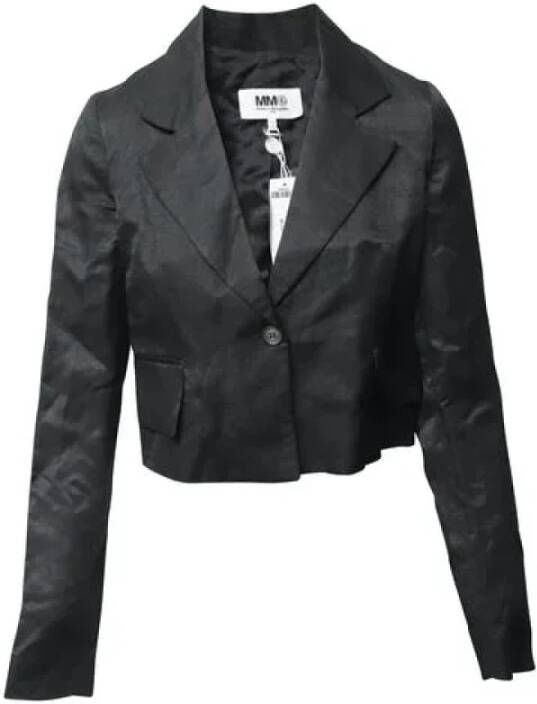 Maison Margiela Pre-owned Voldoende katoenen bovenkleding Zwart Dames