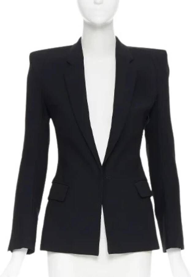 Maison Margiela Pre-owned Voldoende wollen bovenkleding Zwart Dames