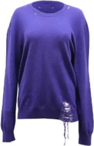 Maison Margiela Pre-owned Wool tops Paars Dames