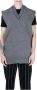 Maison Margiela Wollen V-hals vest met zijsplitten Gray Heren - Thumbnail 1