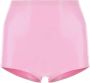 Maison Margiela Roze Latex Culotte Shorts Roze Dames - Thumbnail 1