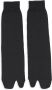 Maison Margiela Zwarte wollen blend Tabi teen sokken Black Dames - Thumbnail 1