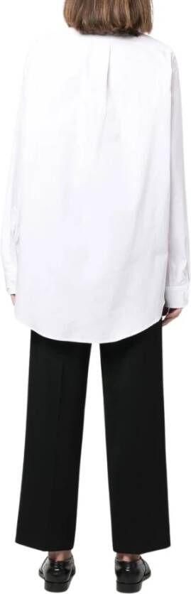 Maison Margiela Witte overhemd met lange mouwen puntige kraag en knoopsluiting Shirt White Dames