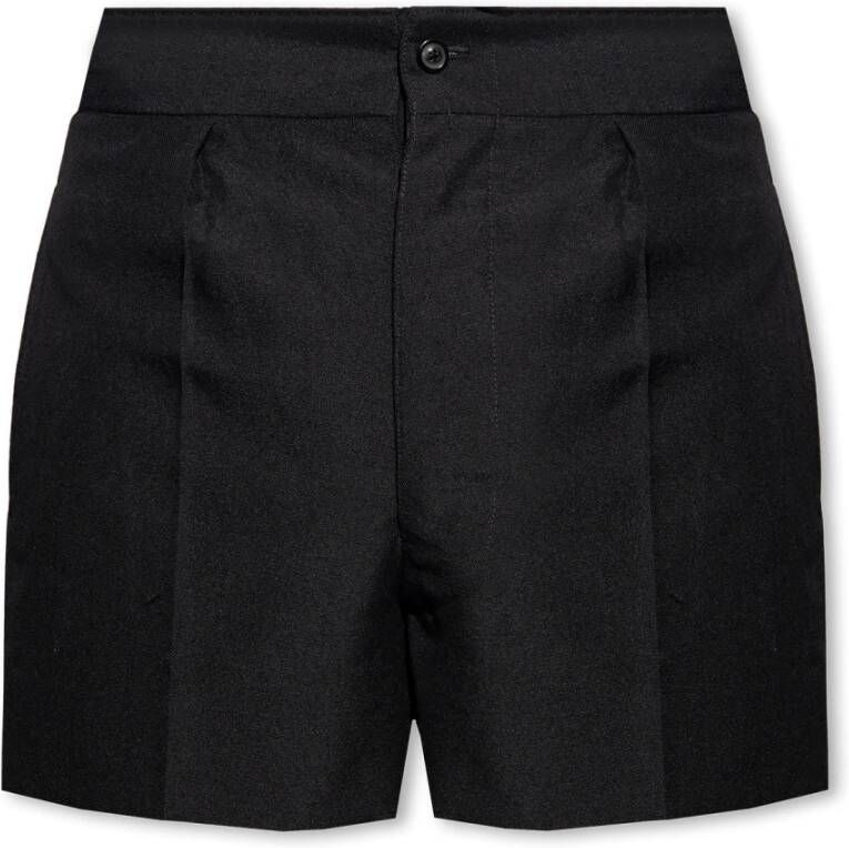 Maison Margiela Shorts met logo Zwart Heren