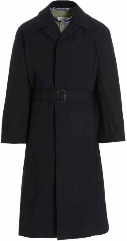 Maison Margiela Single-Breasted Coat Zwart Heren