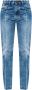 Maison Margiela Slim-Fit Stonewashed Katoenen Denim Jeans Blauw Dames - Thumbnail 1