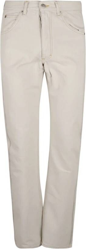 Maison Margiela Slim-Fit Witte Denim Jeans White Heren