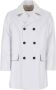 Maison Margiela Stijlvolle Dubbelrijige Jas White Heren - Thumbnail 1