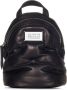Maison Margiela Zwarte gewatteerde leren tas met kettingriem Black Heren - Thumbnail 1
