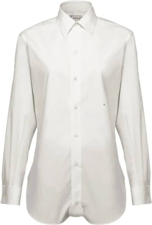 Maison Margiela Stijlvolle Witte Katoenen Overhemd White Dames