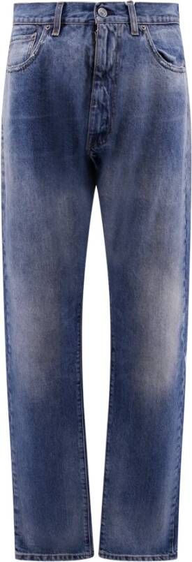 Maison Margiela Stone Washed Straight Leg Jeans voor Dames Blauw Dames