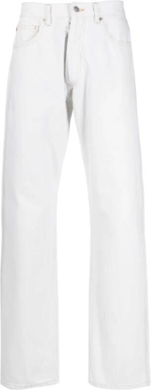 Maison Margiela Slim-Fit Witte Jeans met Asymmetrische Zak White Heren