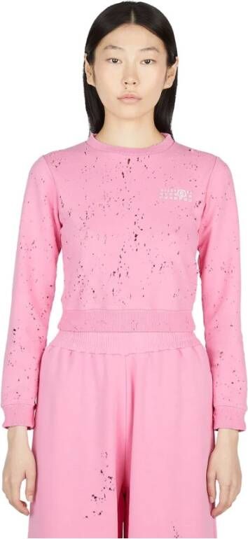Maison Margiela Sweatshirts & Hoodies Roze Dames