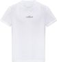 Maison Margiela Witte Katoenen T-shirt met Omgekeerd Logo White Heren - Thumbnail 1