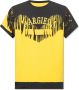 Maison Margiela Gele Katoenen T-Shirt met Uitgesneden Dubbele Laag Geel Heren - Thumbnail 1