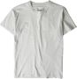 Maison Margiela Grijze Katoenen T-shirt met Geborduurd Logo White Dames - Thumbnail 5